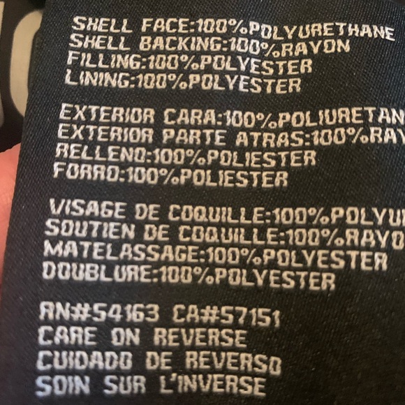 GUESS biker jacket, size large, never worn, silver hardware, very soft material, - Picture 4 of 10